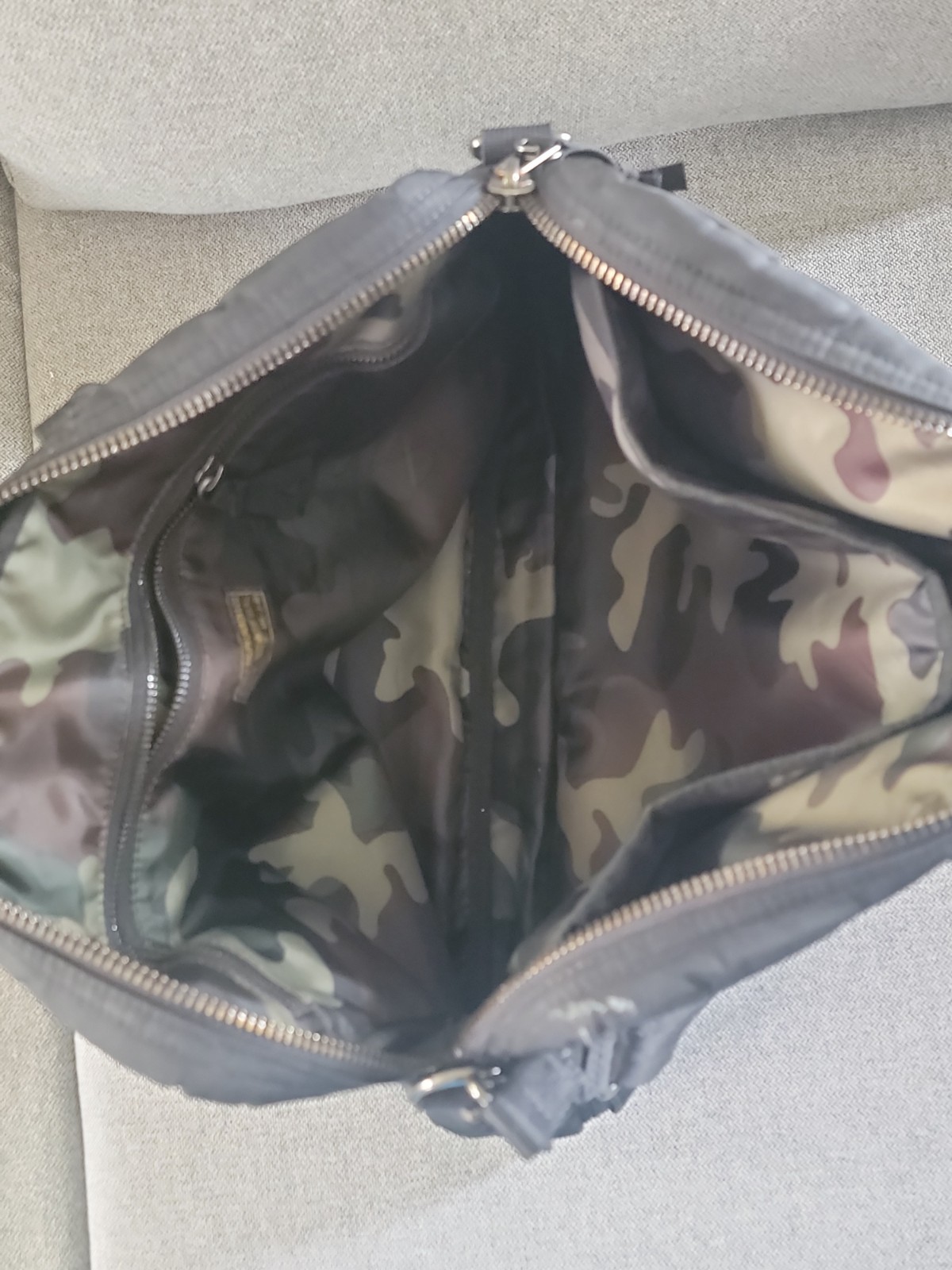 RARE Ralph Lauren Military Army Black/Camo Insulated Nylon Laptop Briefcase Bag