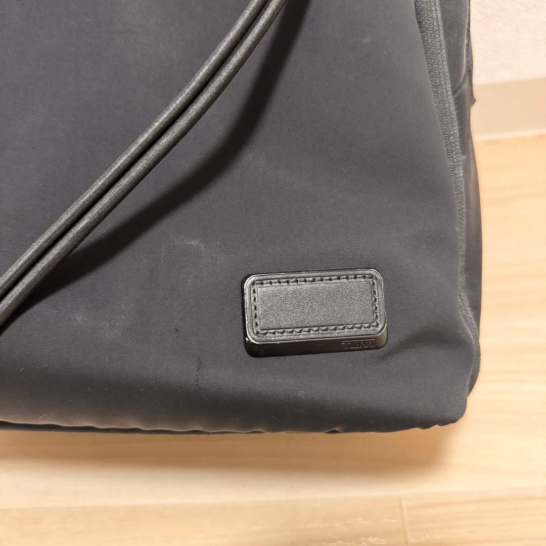 TUMI Backpack Black Ballistic Nylon with Rain Cover Large Capacity