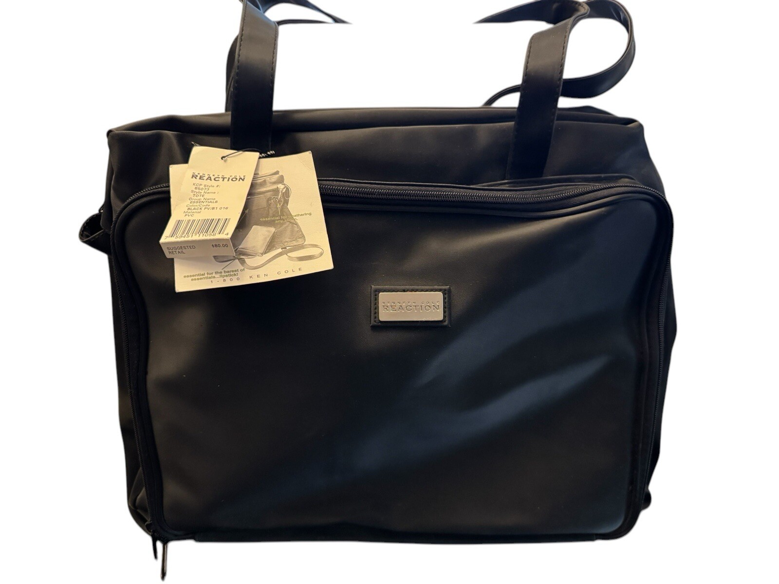Kenneth Cole Reaction Attache Messenger Brief Black With Diddy Bag ￼