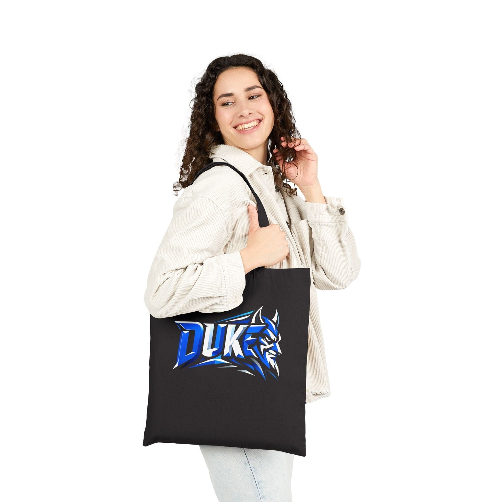 Blue Devils Geometric Duke Tote Bag