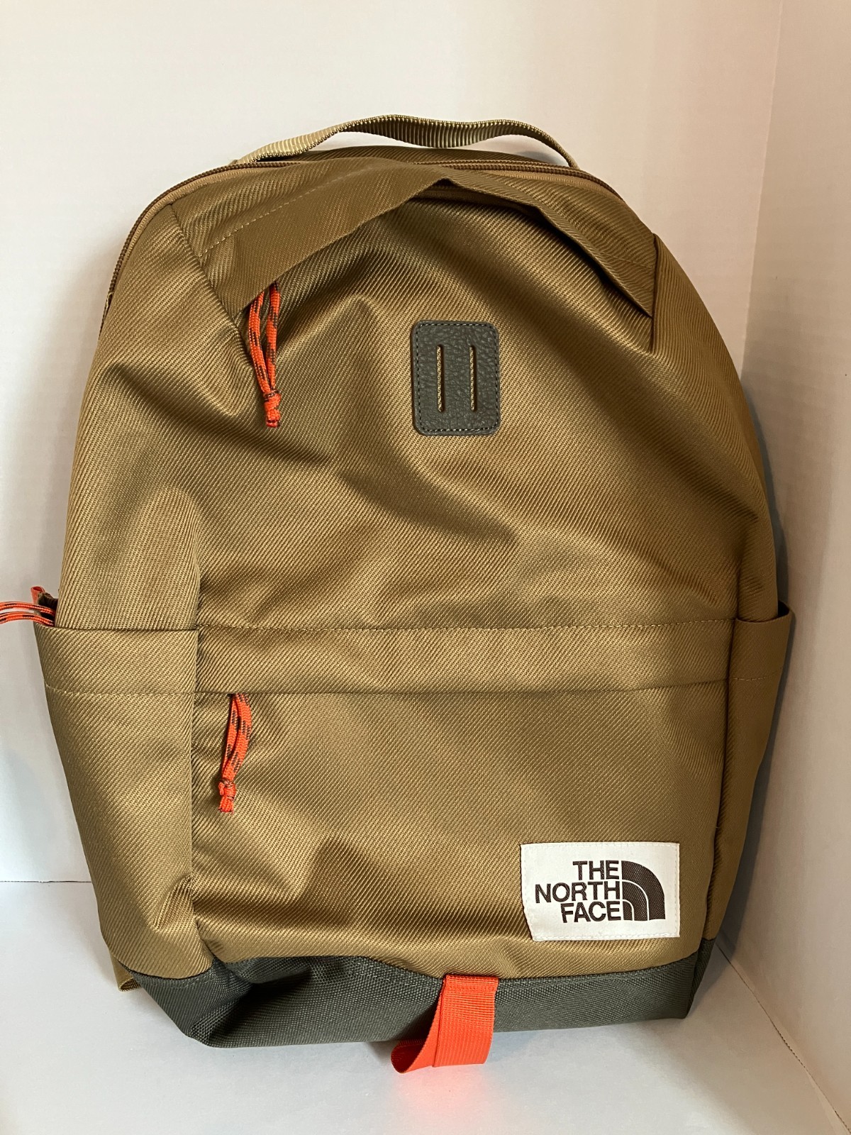 The North Face Top Loader Daypack – Tan With Logo-New with Flaw