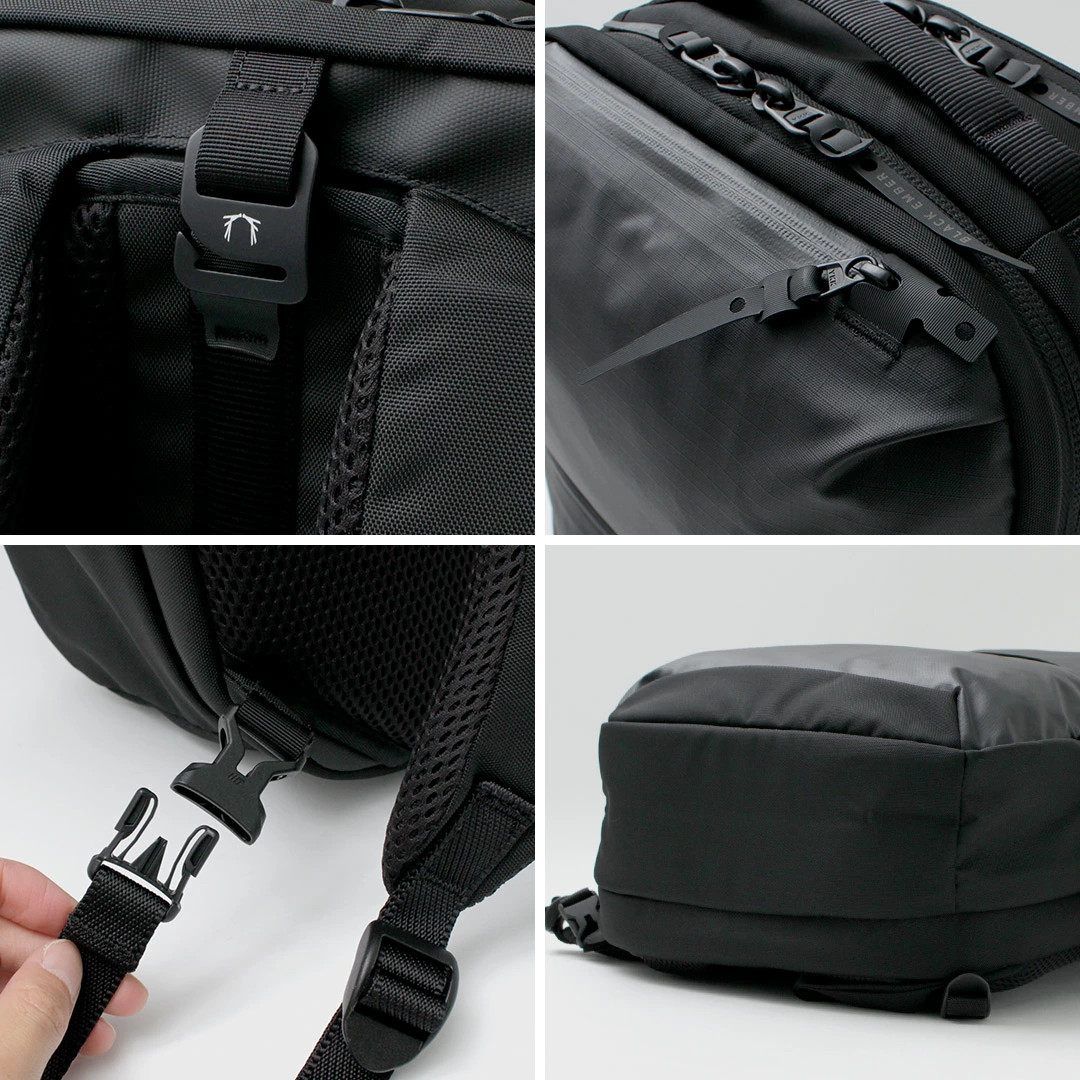 BLACK EMBER Rectangle 2-Way Pack Business Bag Backpack Men’s 23L 16-inch Nylon