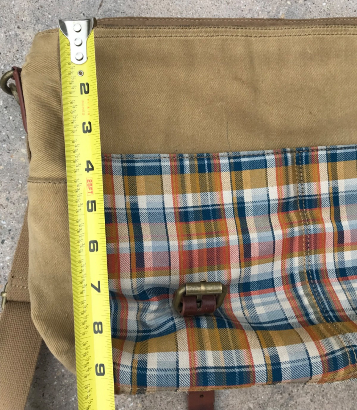 Pendleton men’s Modern Messenger Bag aprox 10″x16″ Retro Style 5″ Depth Soiled