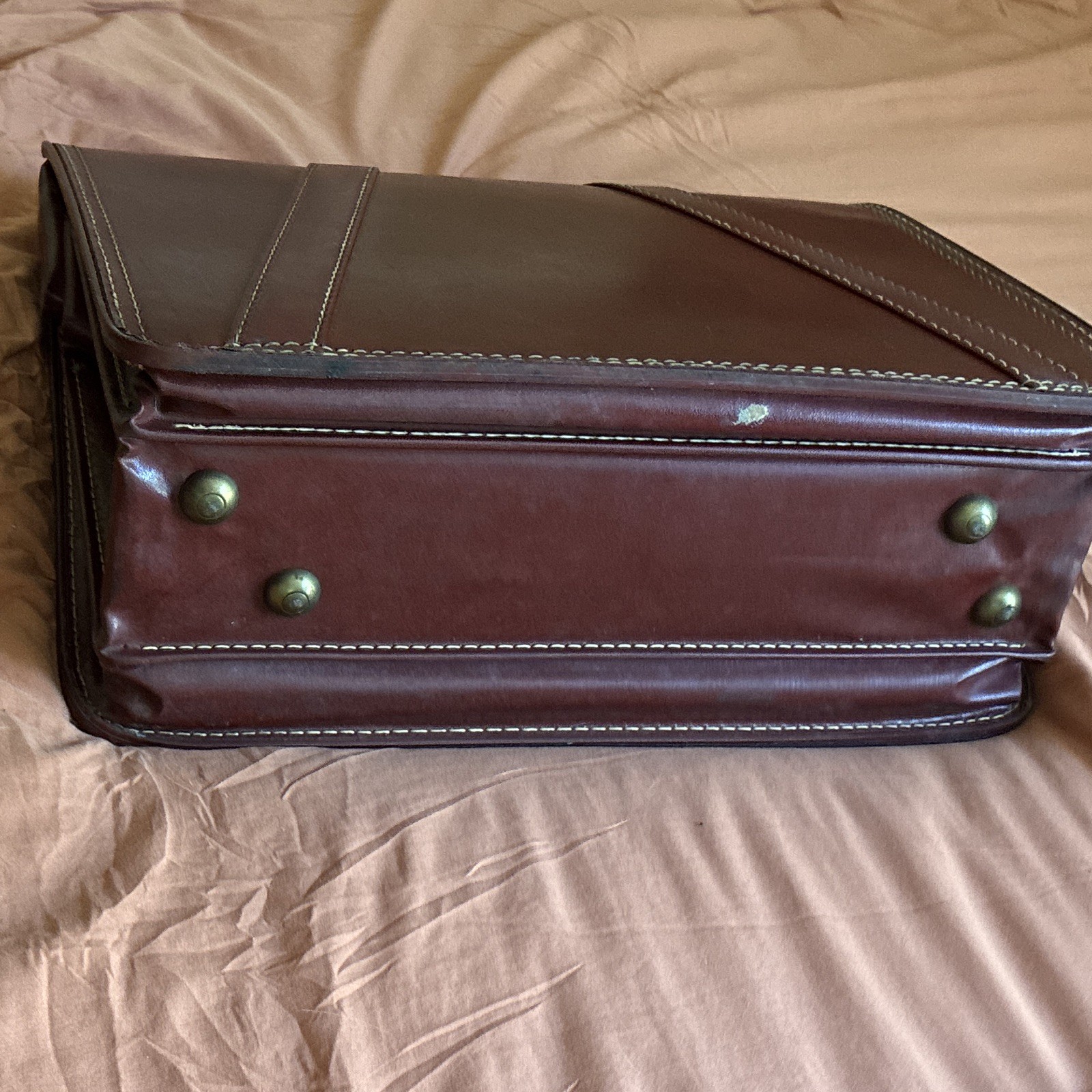 VTG Briefcase/Document Case Top Handle Unique!