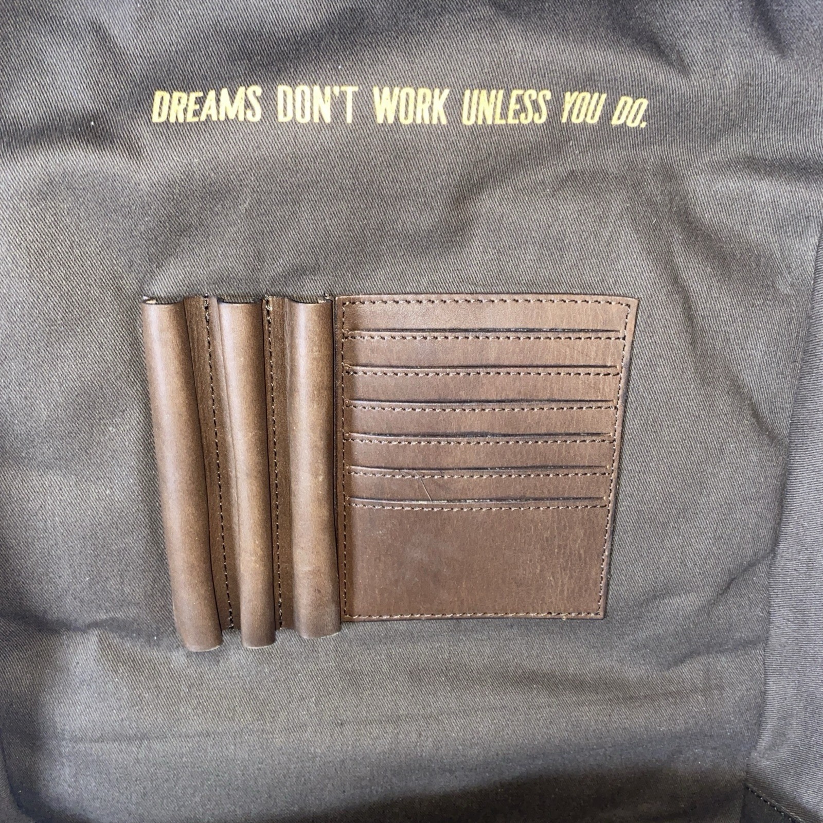 Westward Rancher “Concealed Carry” Genuine Brown Leather Rectangular Backpack.