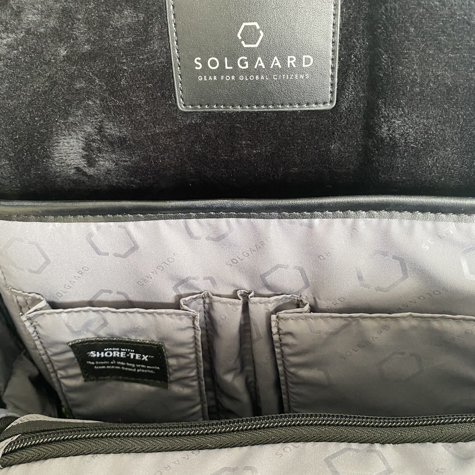 Solgaard Shore-Tex Daypack – Fits 15″ Laptop – Black w/ Logo