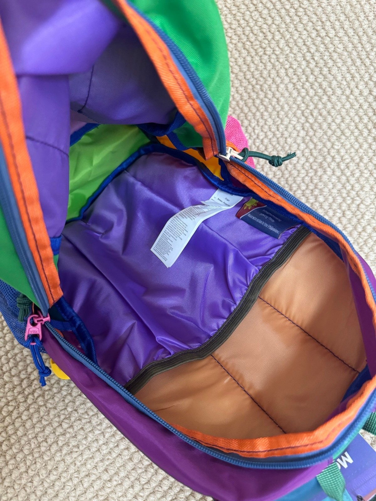 Cotopaxi Dopamine Mango Yellow Color-Block 12L Alpaca Backpack 22x12x39cm