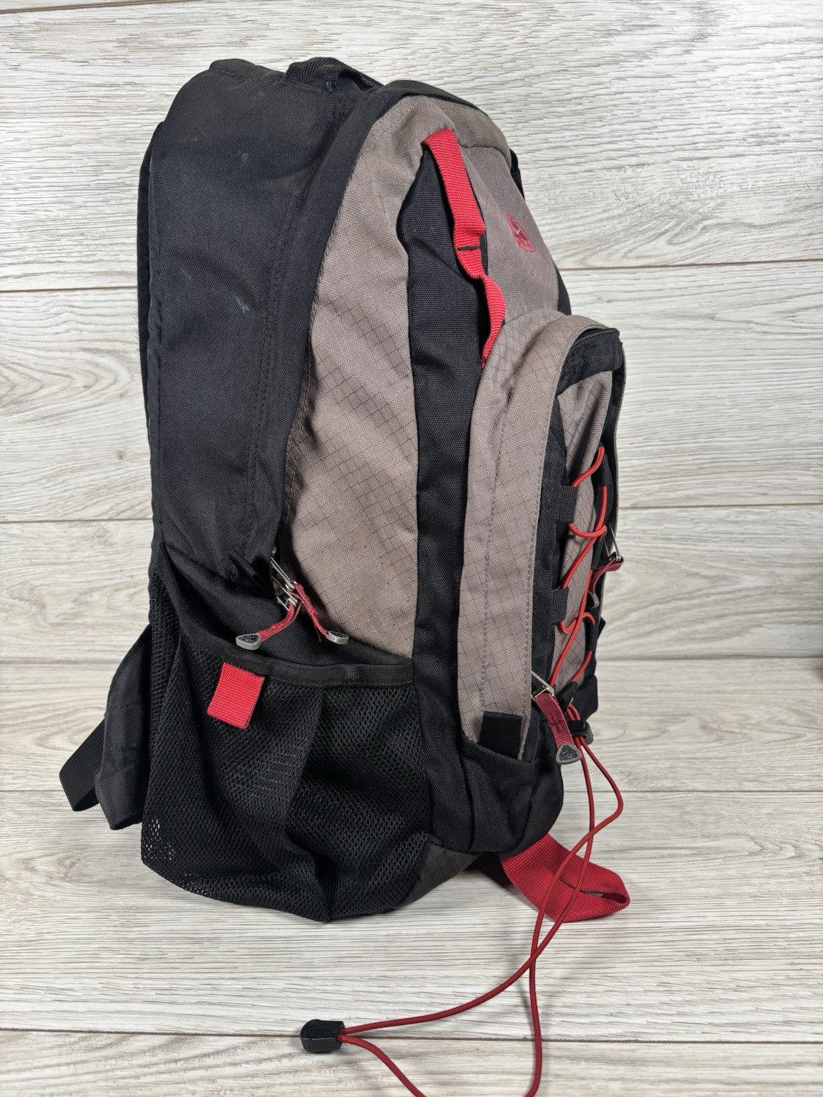 Nike ACG Backpack Black Gray & Red Technical Hiking Hunting Travel Durable READ