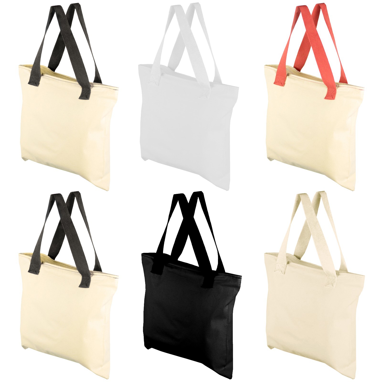 Mato & Hash 17″X17″ Blank Cotton Canvas Activity Arts and Craft Tote With Zipper