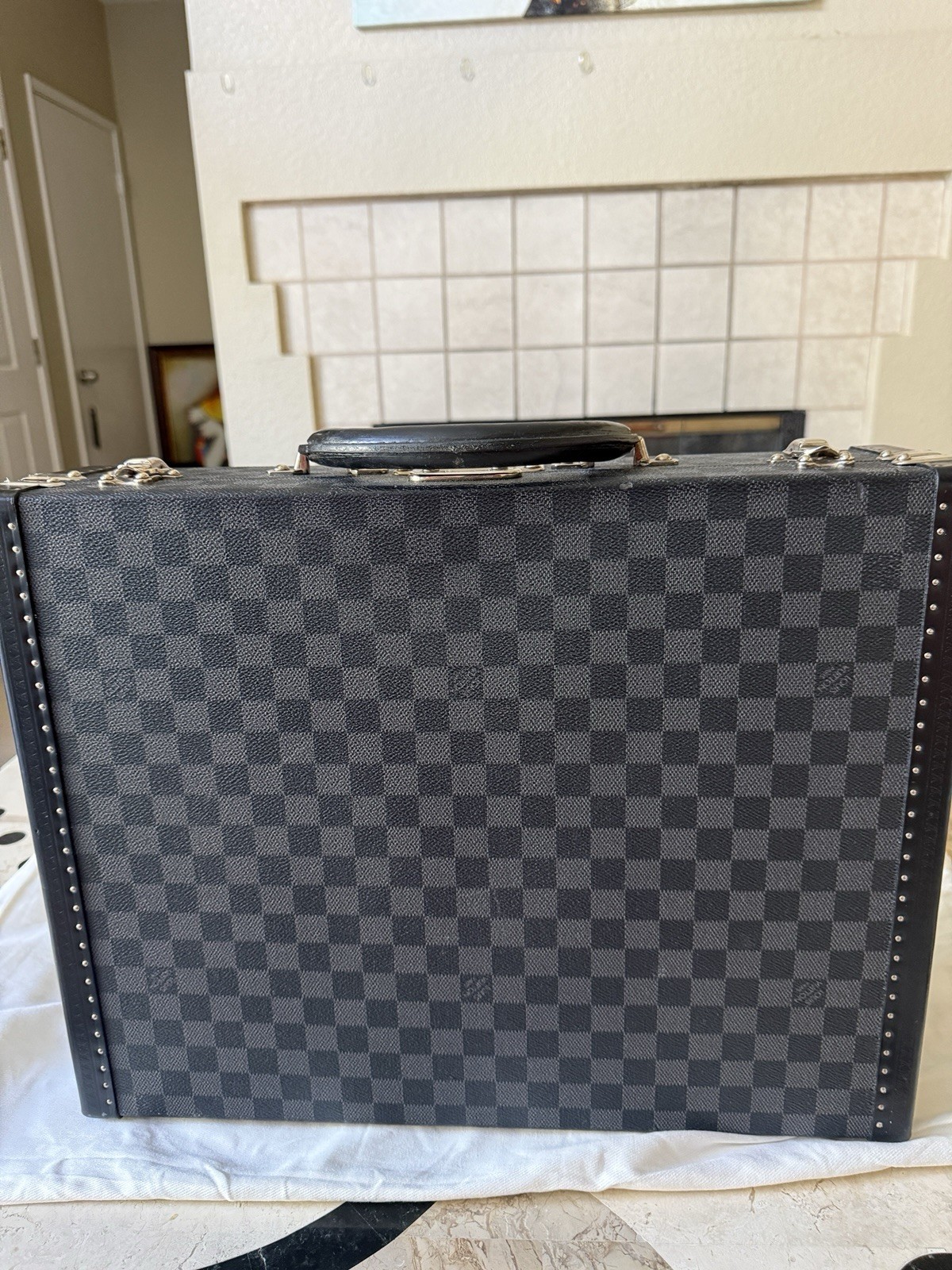 Louis Vuitton PRESIDENT Damier Graphite BRIEFCASE BUSINESS BAG, NO KEY PRESENT