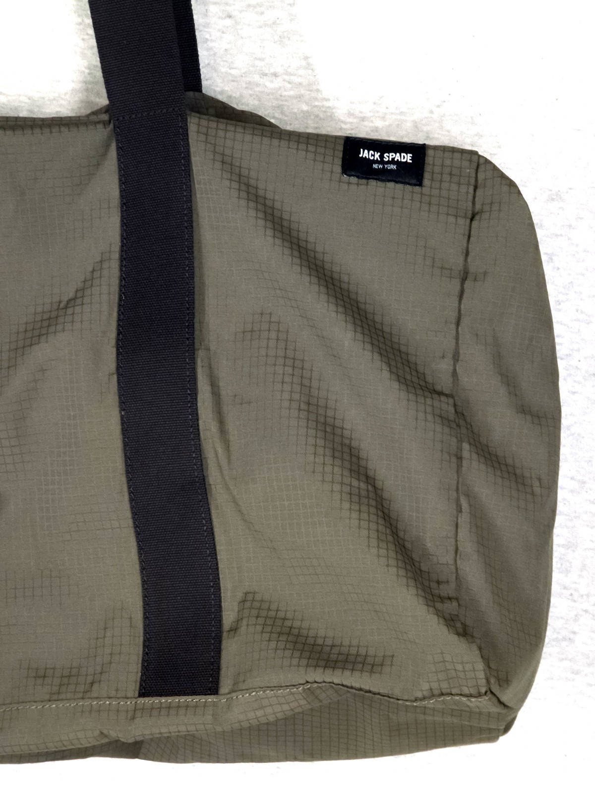 Jack Spade NYRU2498 Packable Ripstop Duffle Bag Lightweight Travel Gym Olive