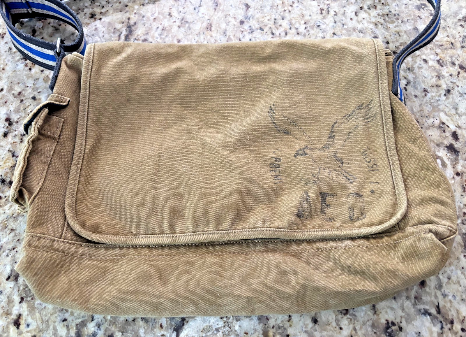 Vintage Y2k American Eagle Adjustable Strap Crossbody Messenger Laptop Bag
