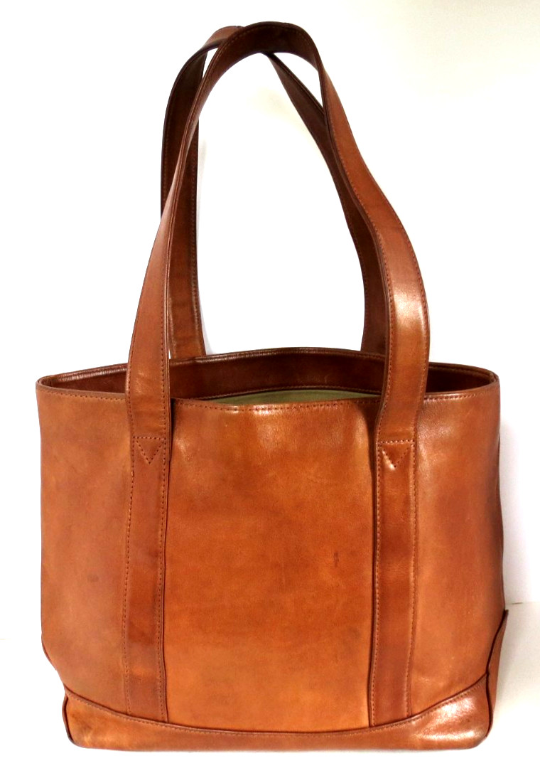 Vintage LL Bean Tote Bag – Classic Brown Leather