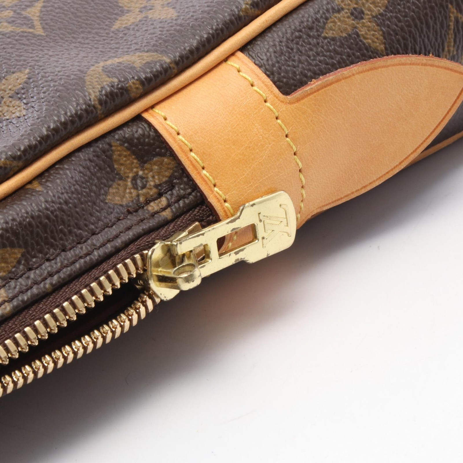 LOUIS VUITTON Porte Document Voyage Briefcase M53361 Monogram leather Brown Used