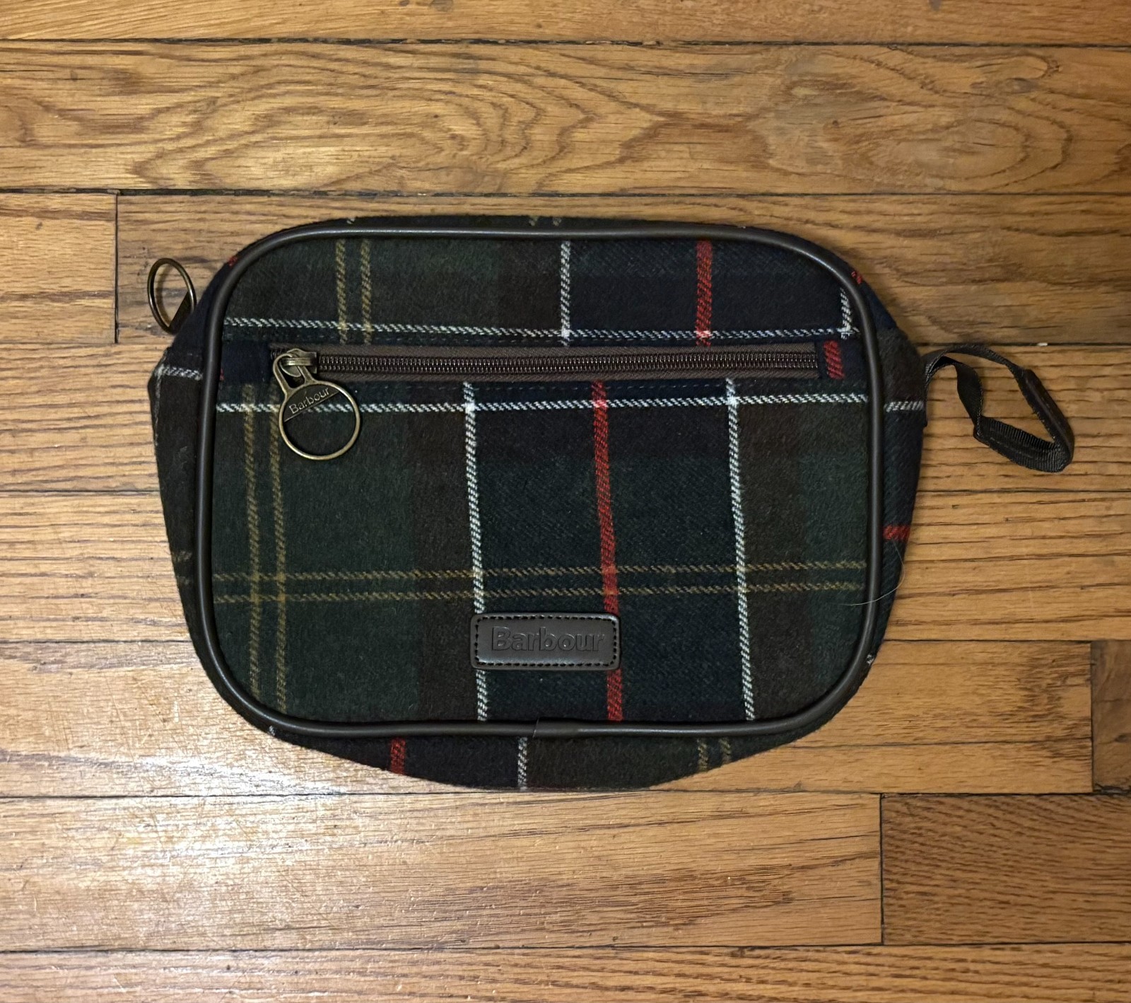 Barbour Allowhay Tartan Plaid Wash Bag