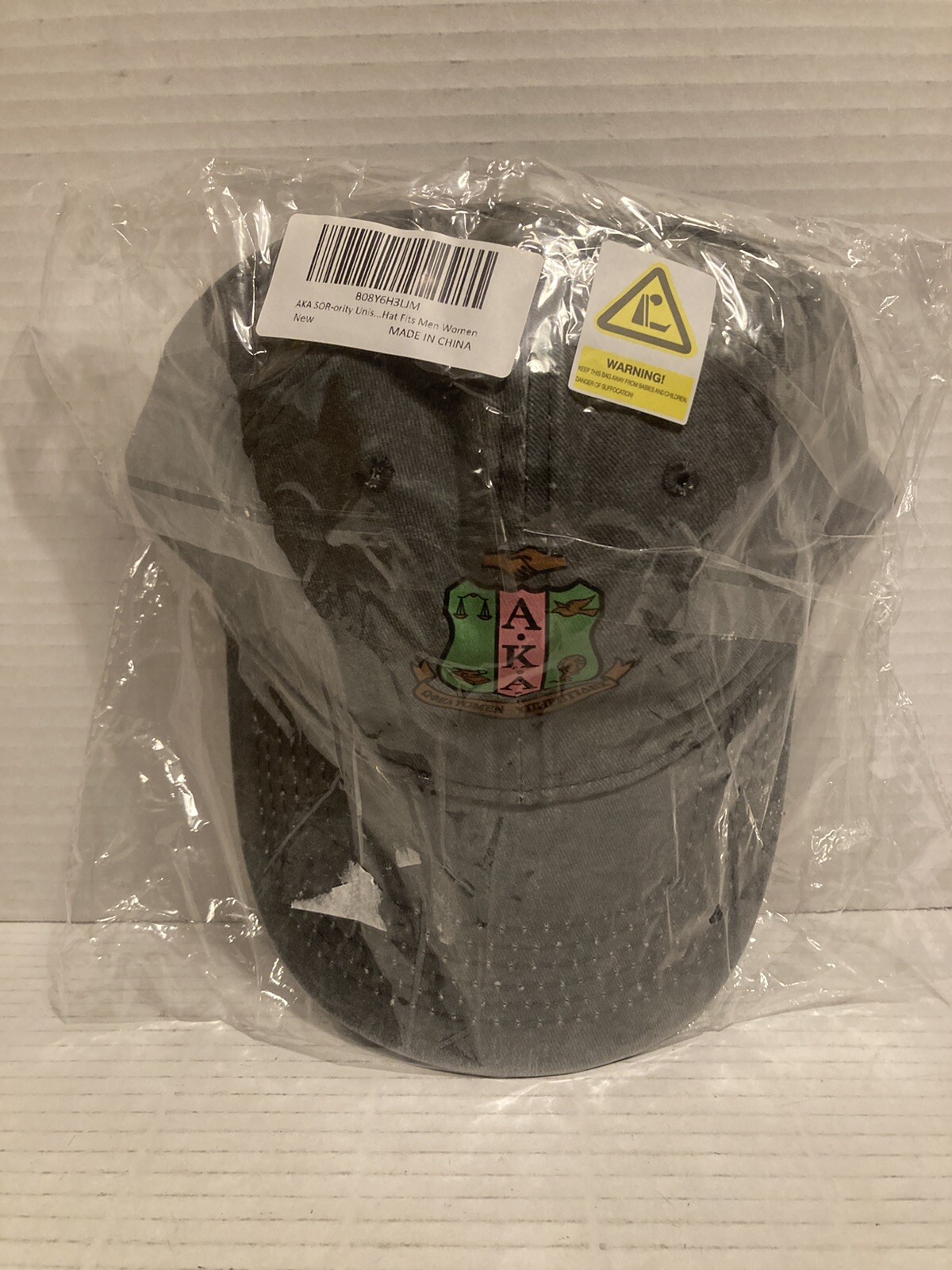 AKA SOR-ority Unisex Gray Adjustable Hat One Size Fits All