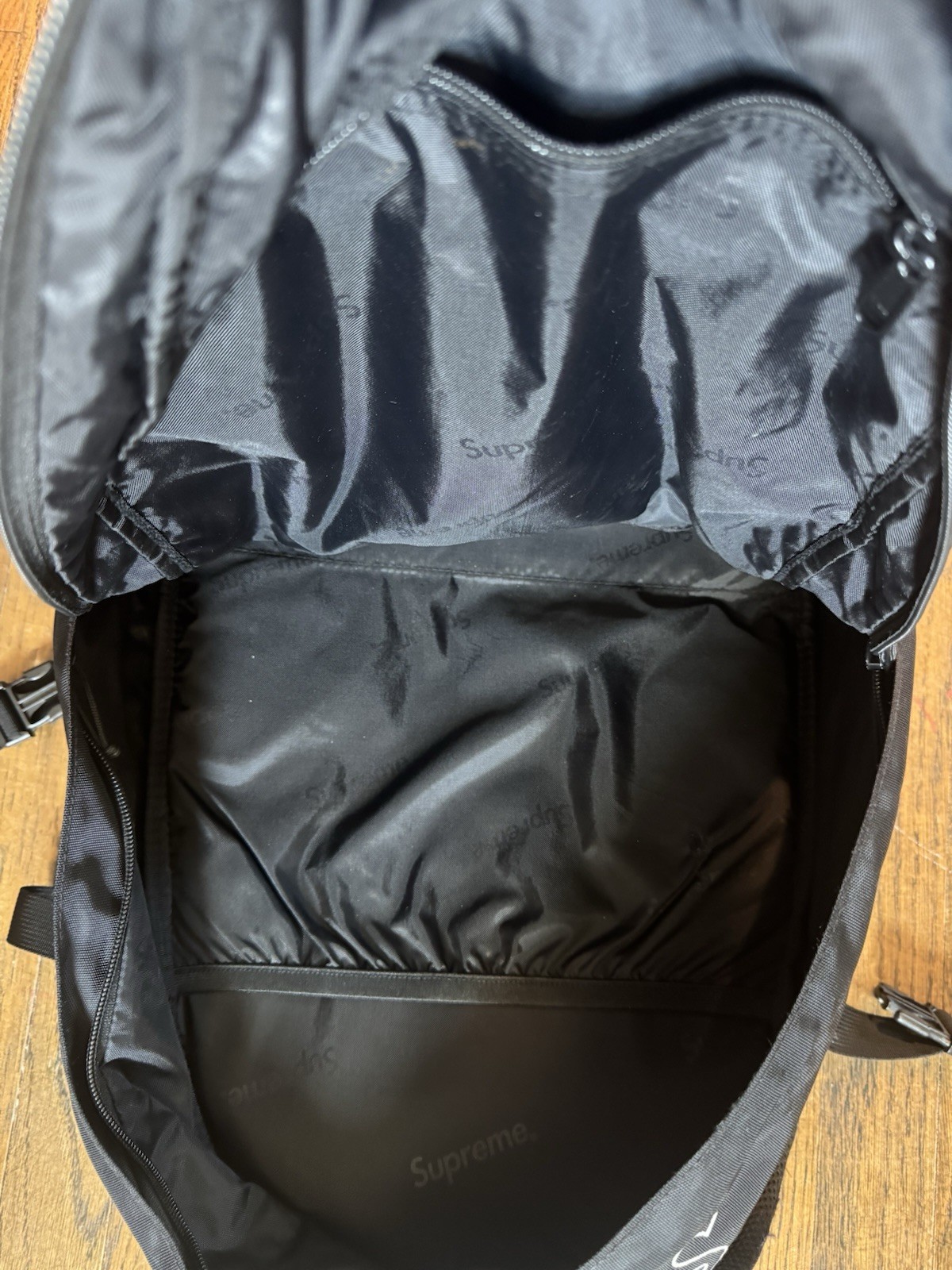 Supreme Backpack Black Book bag Men’s Black Box Logo