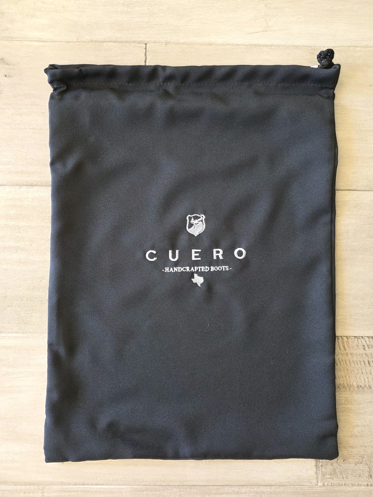 CUERO Handcrafted COWBOY Boots Travel Drawstring BAG Embroidered- DISCONTINUED