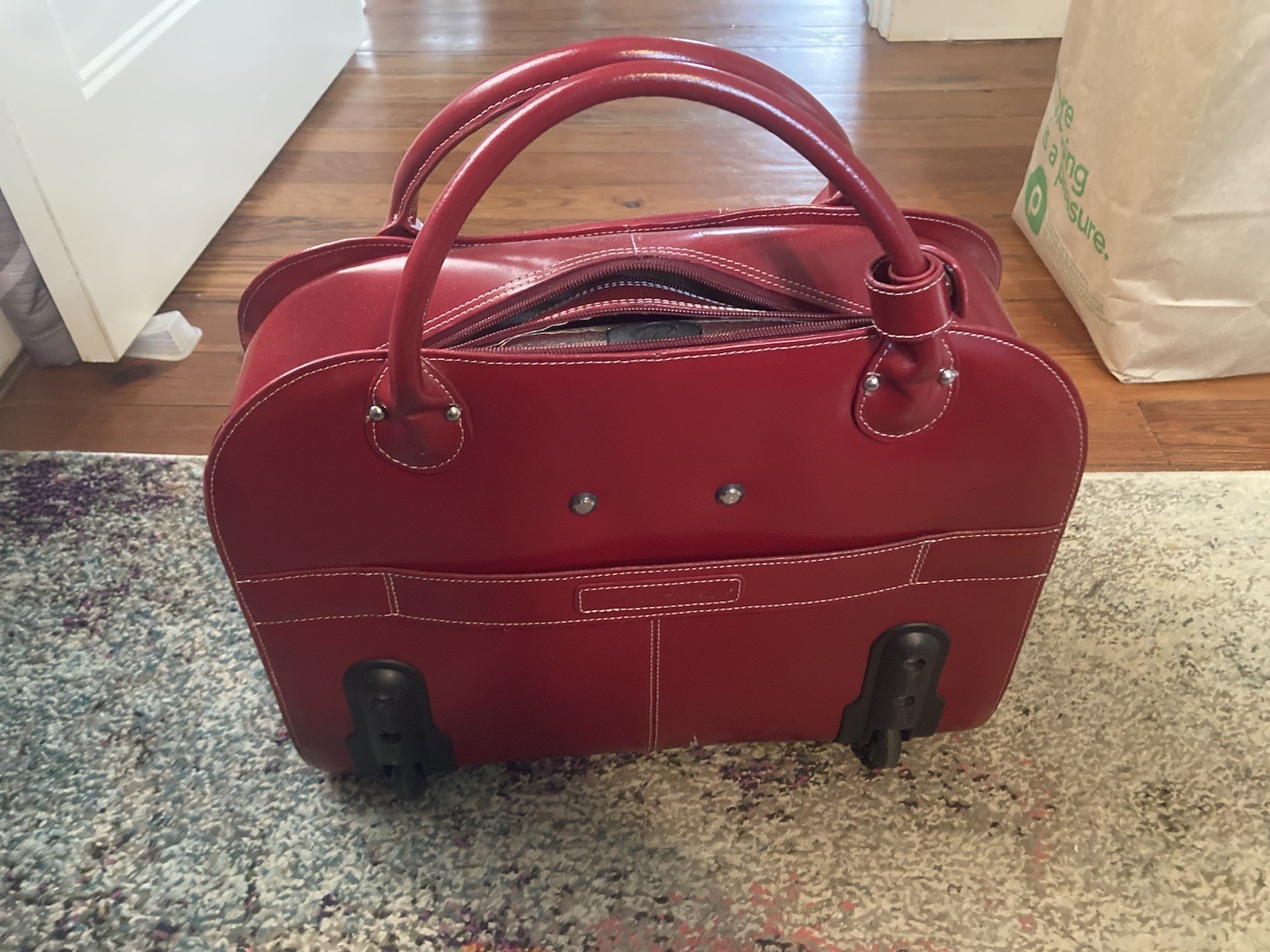 McKlein EDGEBROOK | 15” Leather Wheeled Laptop Briefcase