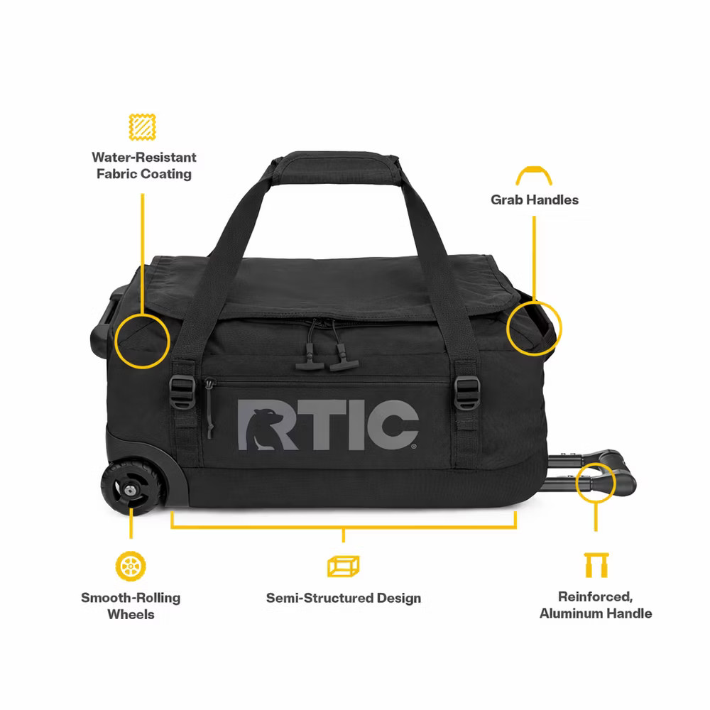 45L RTIC Outdoors Road Trip Structured Collapsible Duffle Bag Rolling Medium –