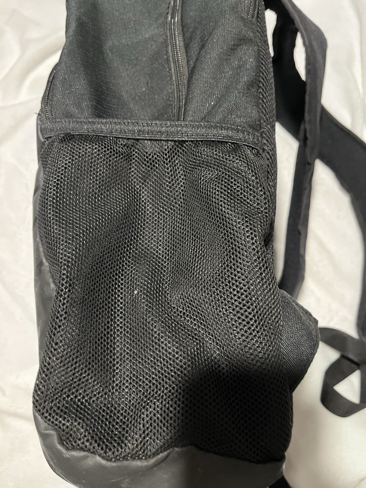Nike Black Backpack Bookbag Zip Closure Padded Straps Outer Pockets