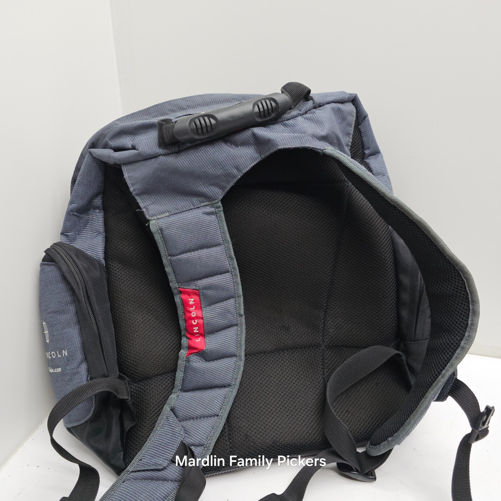 Lincoln Backpack Rucksack Gray Red Black Promotional Travel School Bag Padded