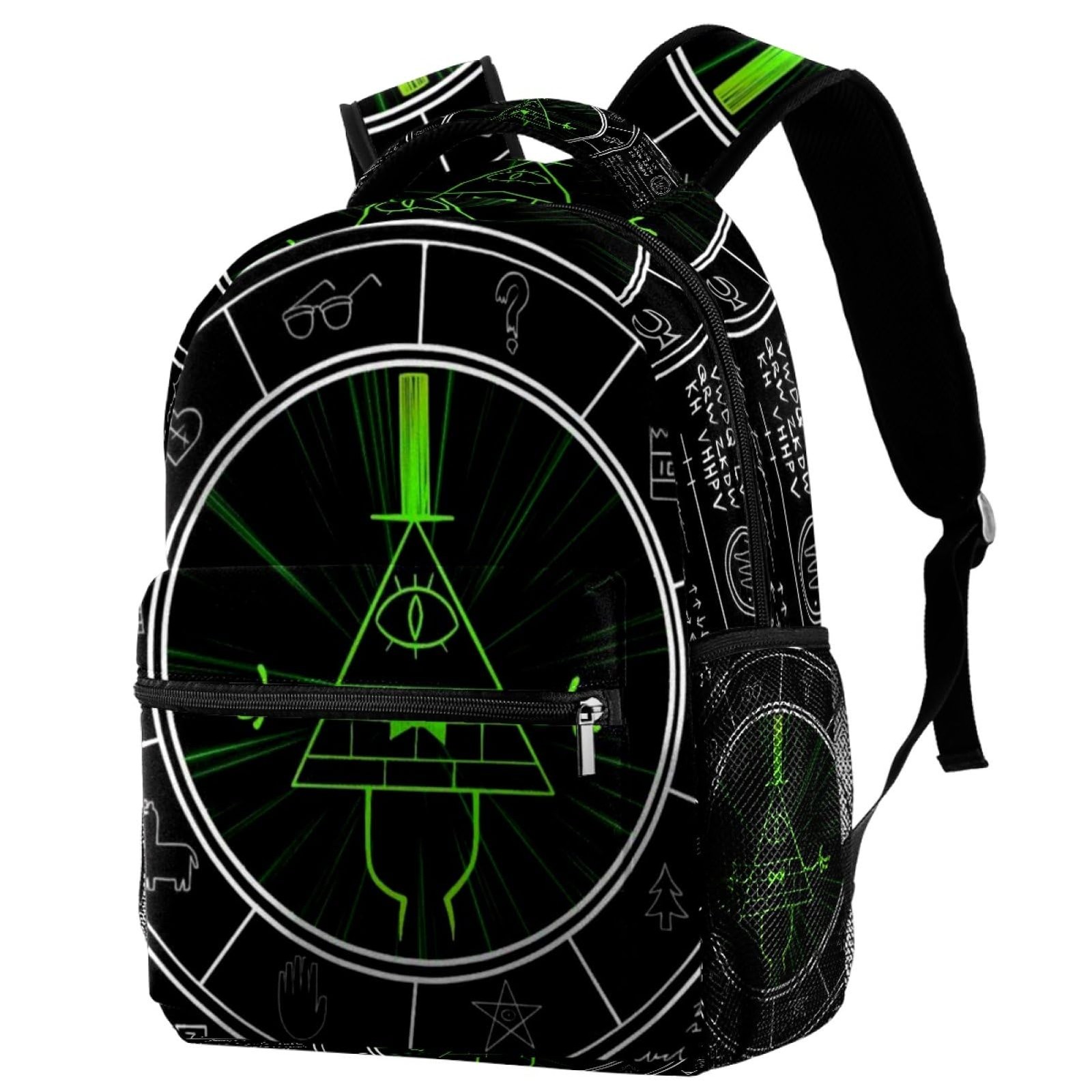 School Backpack for Girls Boys, Bill Cipher Elementary School Bags Lightweigh…