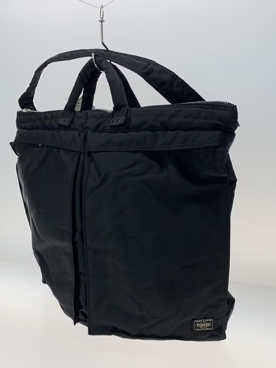 PORTER Shoulder Bag BLK Solid Helmet Bag L