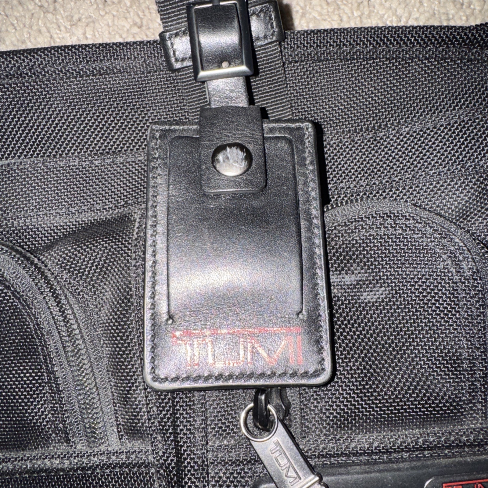 TUMI Alpha Expandable Organizer Briefcase Laptop Bag Black