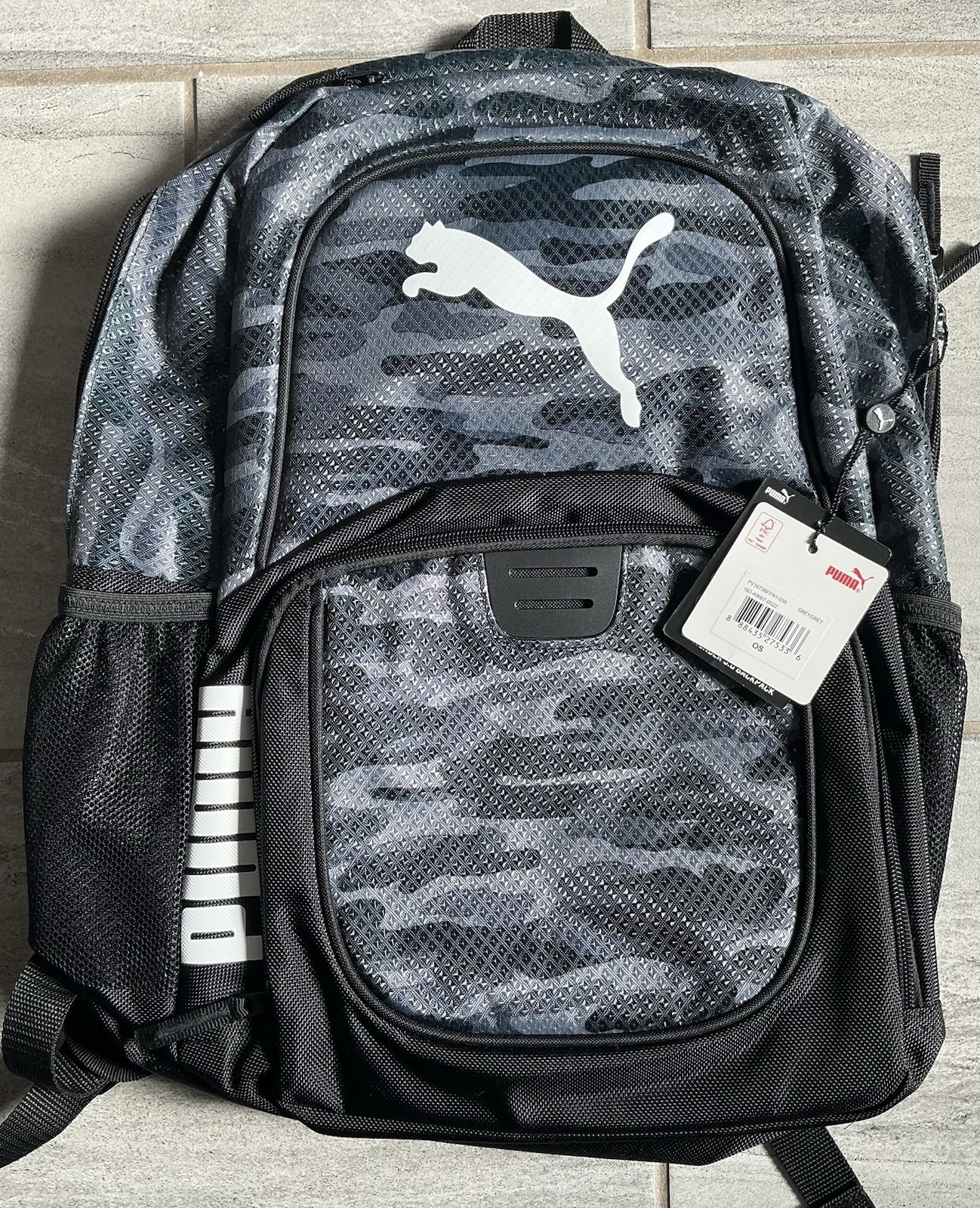 PUMA Contender 3.0 Sports Backpack Grey, 15″ Sleeve, Padded