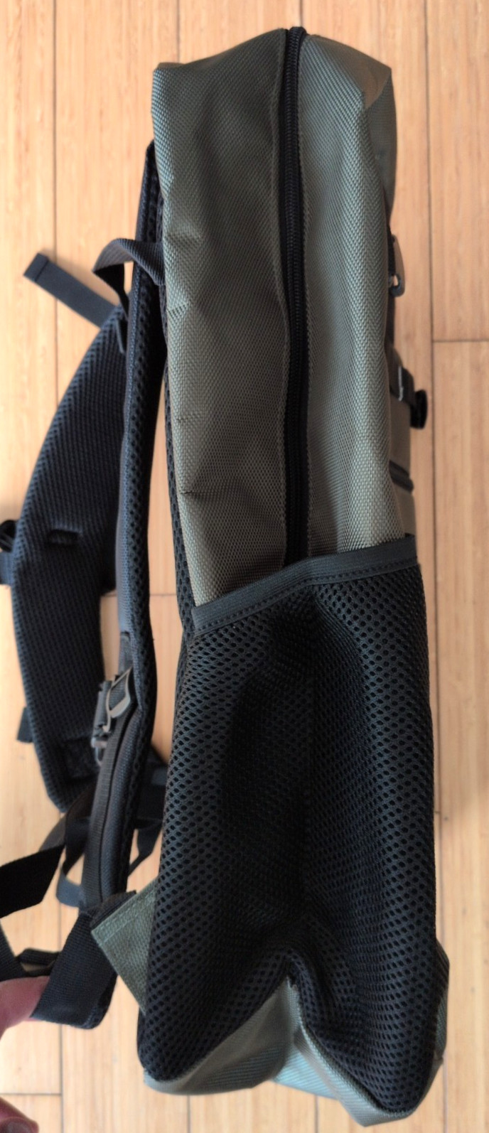 Ironman Tulsa Backpack Green Yellow Event Finisher Bag Padded Straps Zippered
