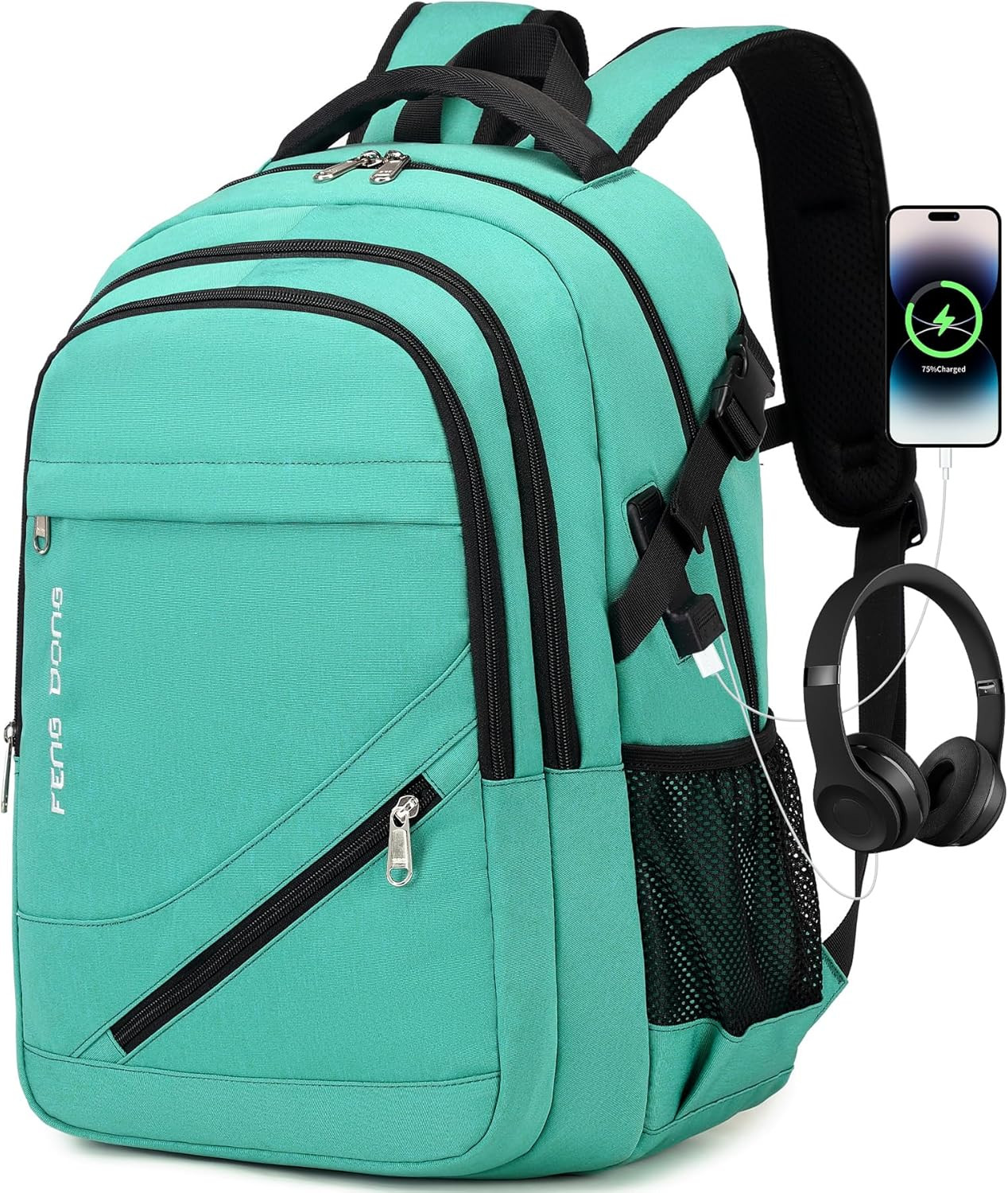 17.3″ Large Laptop Backpack Durable Waterproof Travel College Backpack Bookbag f
