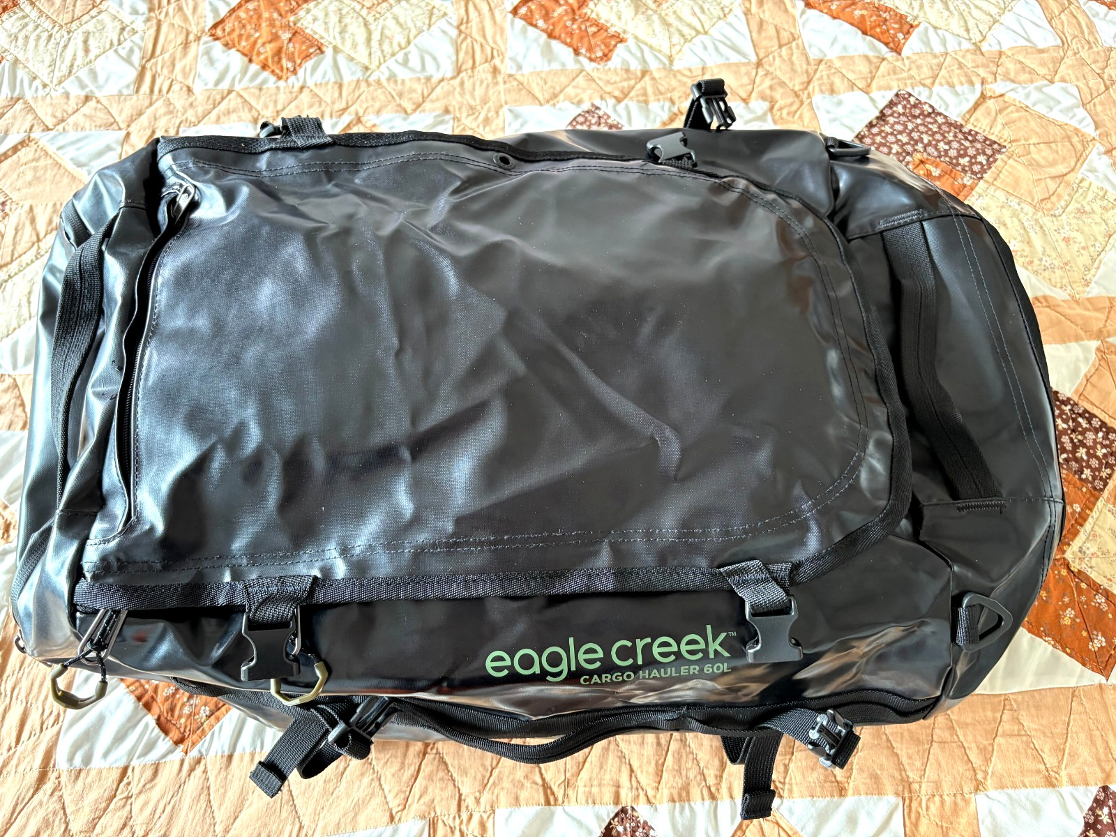 Eagle Creek Cargo Hauler 60L Folding Duffle Bag NWT Jet Black