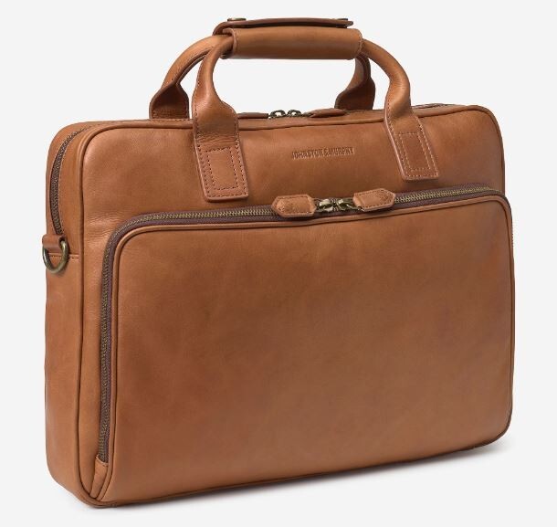 Johnston & Murphy Rhodes Leather Breifcase Business Case