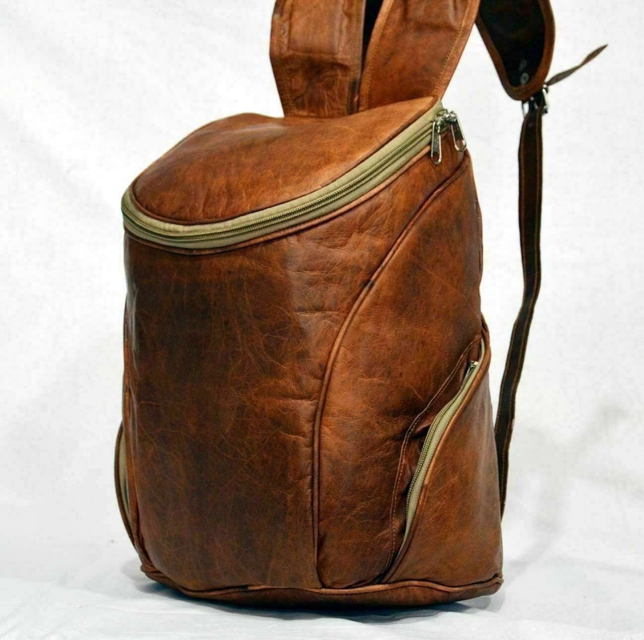 Vintage Men’s Leather Backpack Bags Shoulder Briefcase Rucksack Laptop Bag New