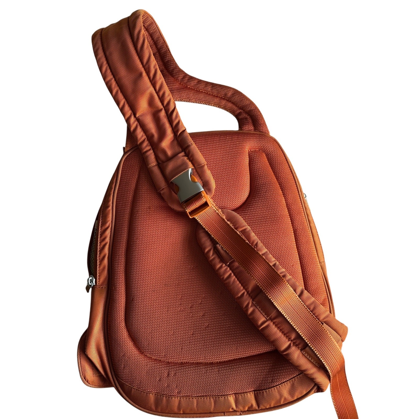 TUMI T-Tech University Convertible Sling Bag Backpack Burnt Orange Nylon Gorp