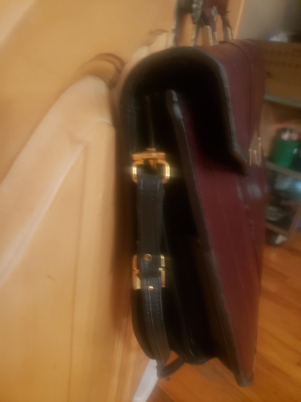 vintage Genuine Lizard Brown Briefcase 17 × 11 inches