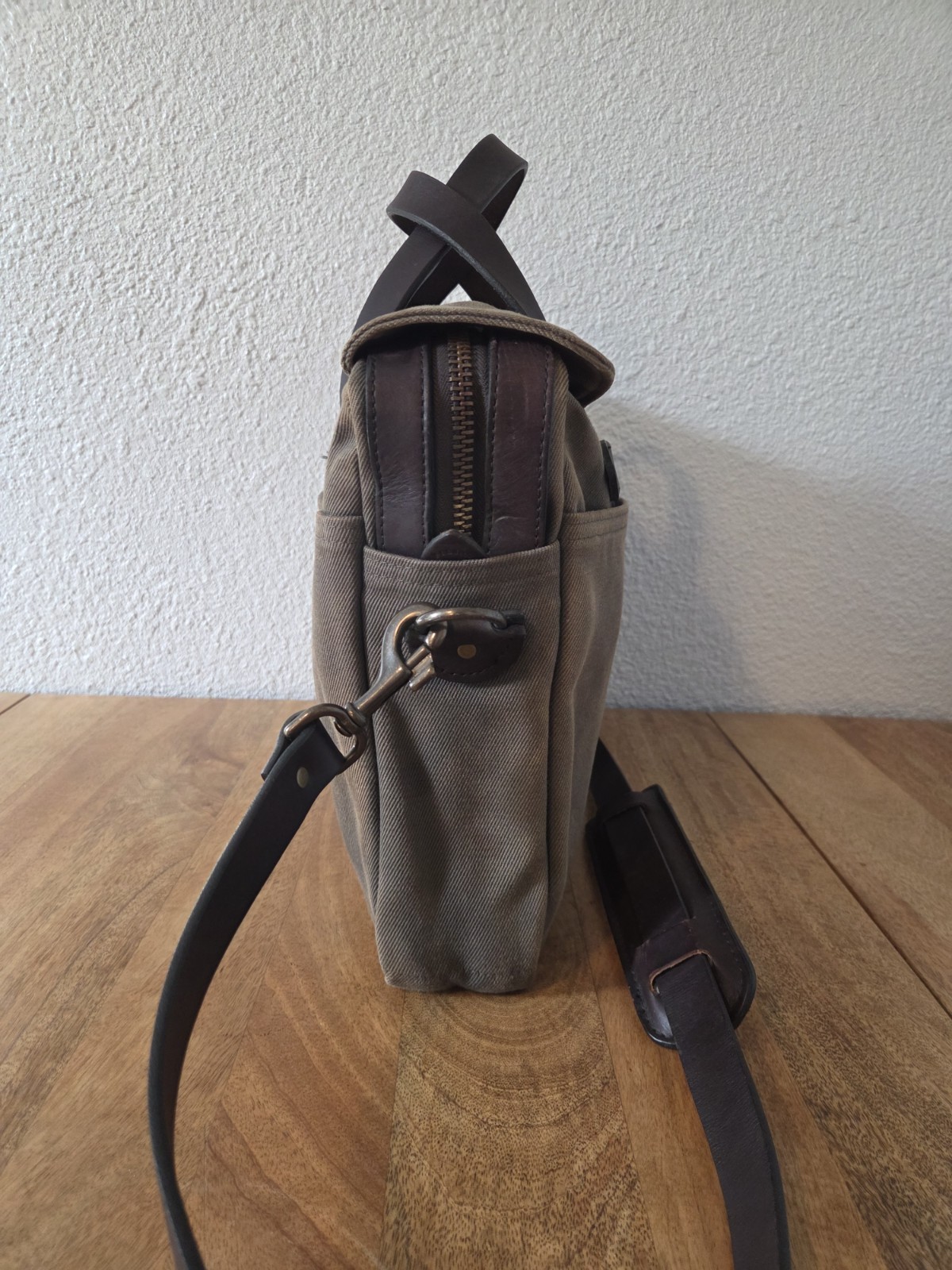 Filson Rugged Twill Original Briefcase | Otter Green | Made in USA | MSRP $499
