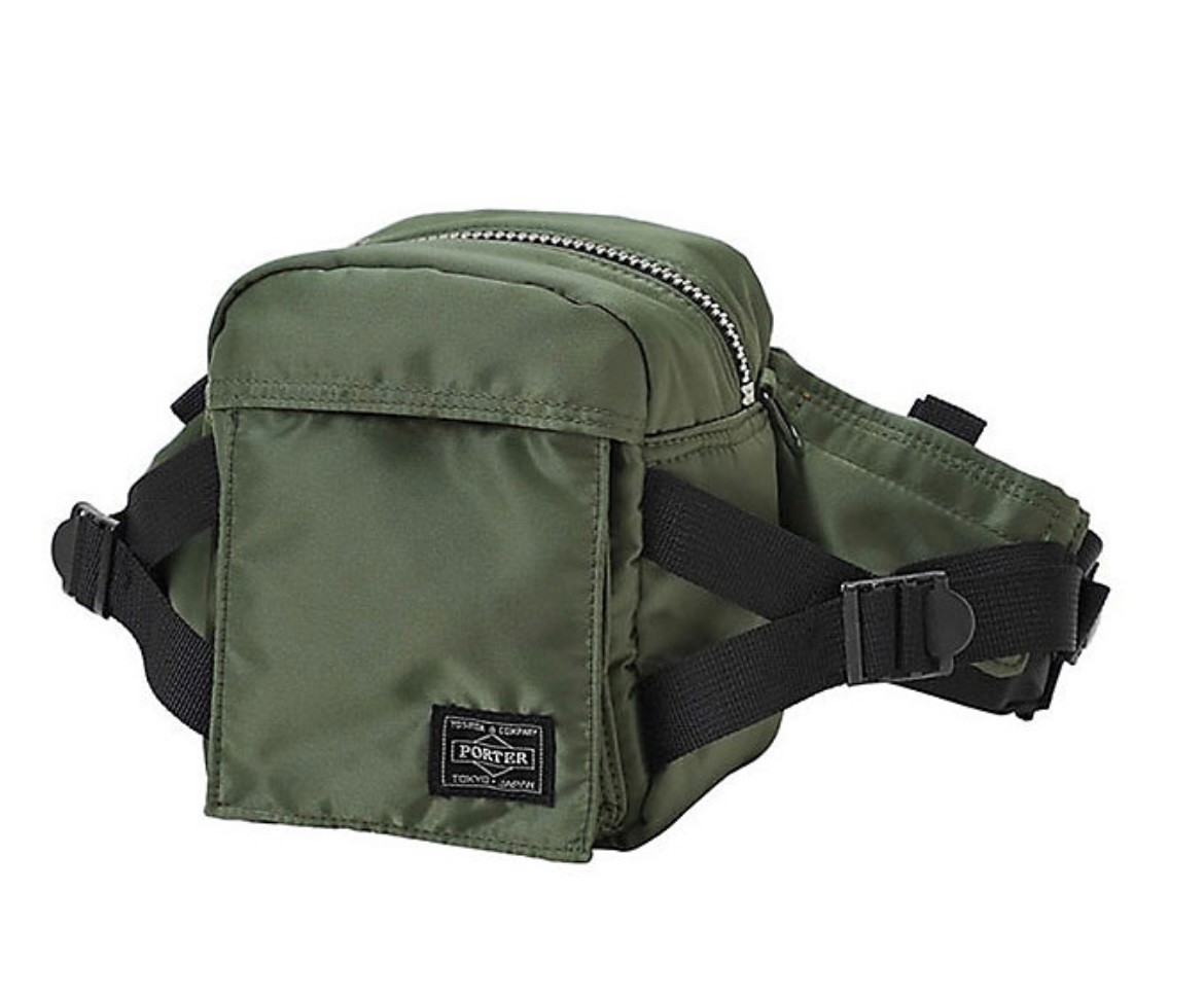 PORTER PX TANKER Fanny Pack 376-08391 Iron Blue Waist Hip Bag Yoshida Japan
