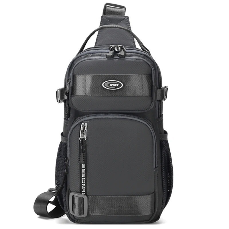 Anti-Theft Men’s Sling Crossbody Bag Chest Shoulder Messenger Backpack USB Port