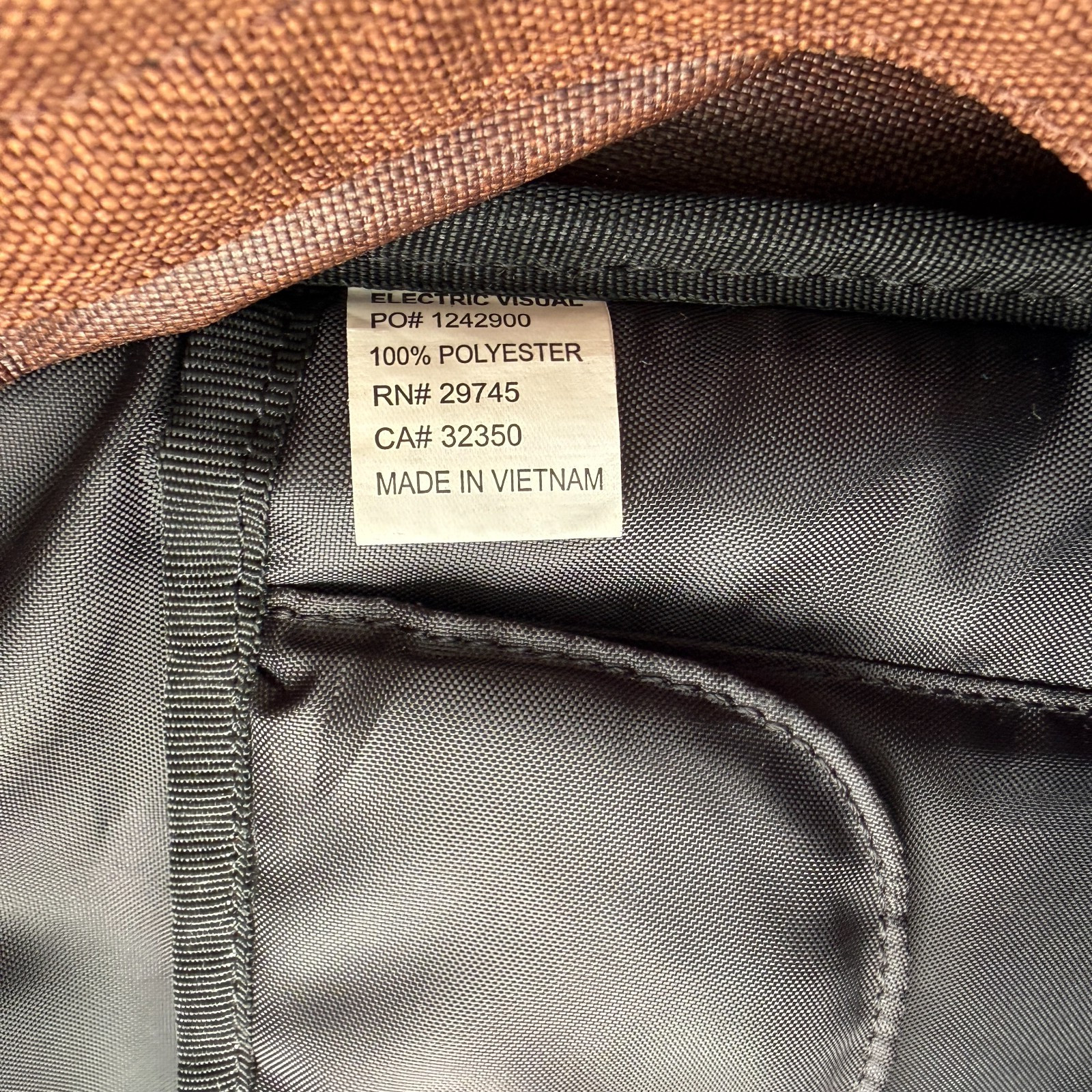 ELECTRIC VISUAL Laptop Padded Backpack Adult Brown 3 Compartments Everyday Bag