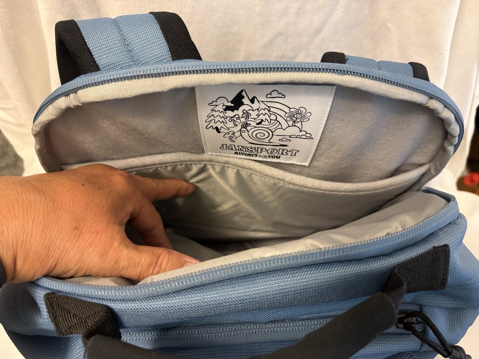 New ~ JanSport Landings Pack/Backpack 15″ Laptop Pocket ~ Elemental Blue