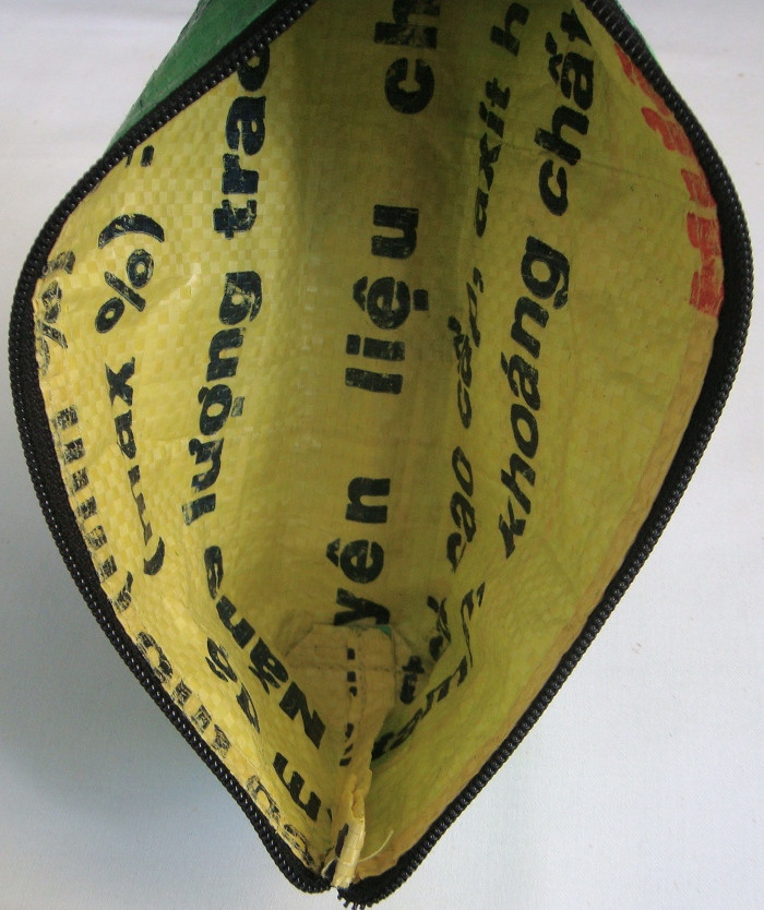 Recycled Fish Feed Pencil Case Hand Made in Cambodia Fairtrade
