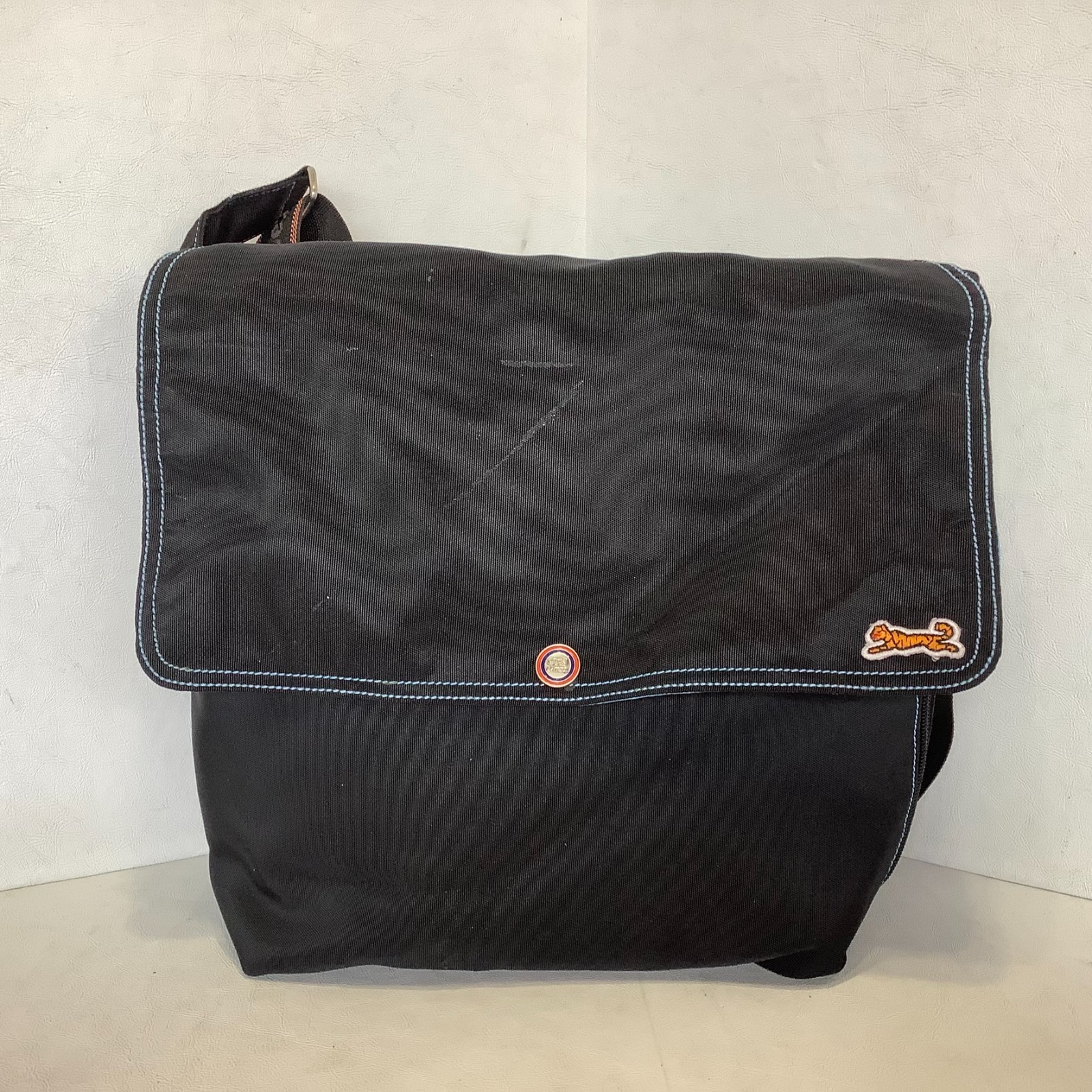 Vintage Le Tigre Messenger Bag 14″ x 12″ Black