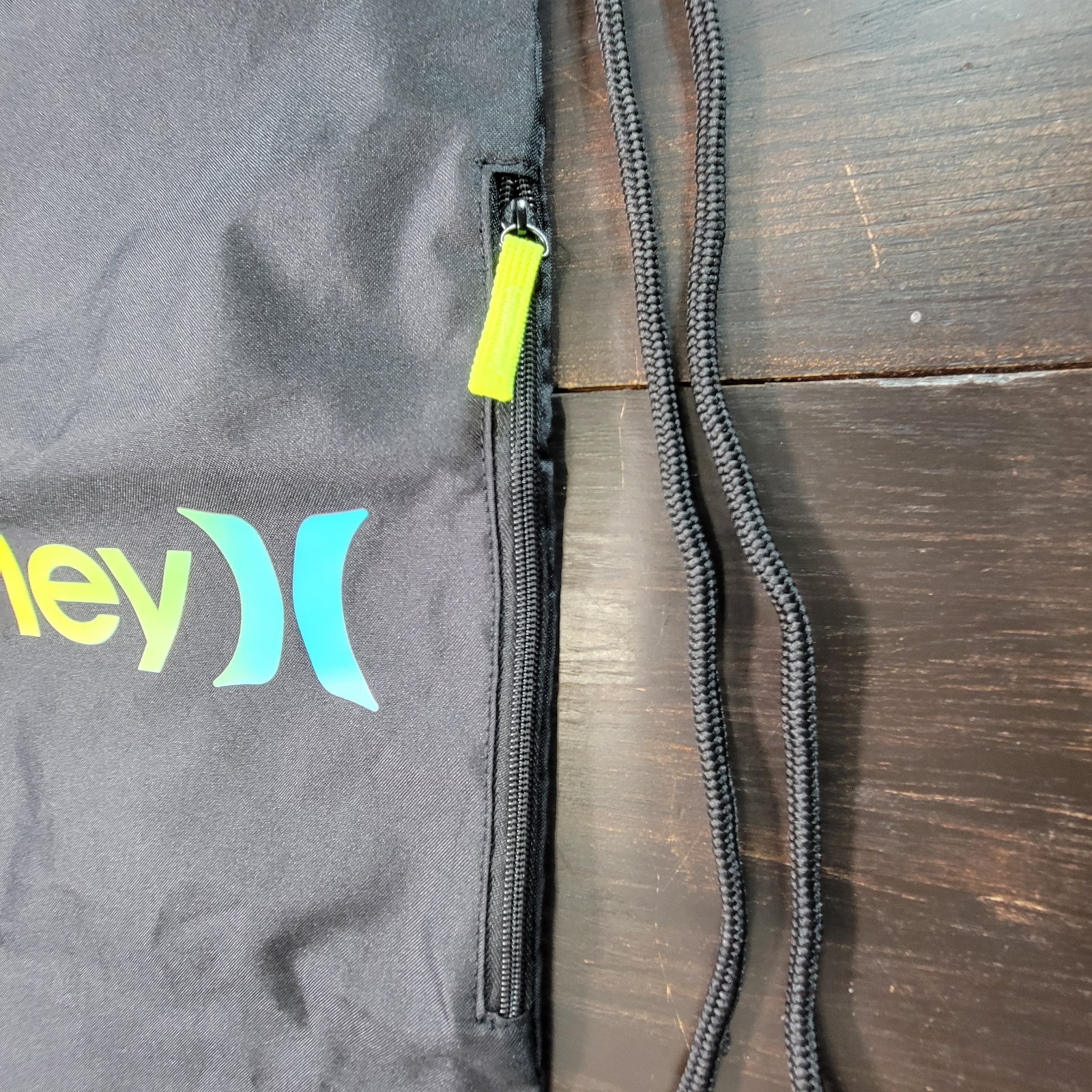 Hurley Cinch Sack Drawstring Bag Backpack Gym School Tote Multicolor Ombre O/S
