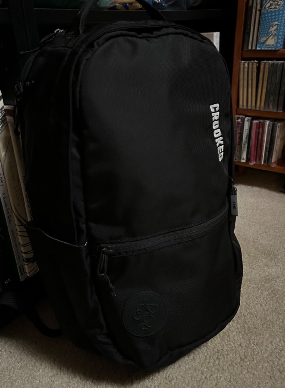 BABOON TO THE MOON black BACKPACK Regular Size