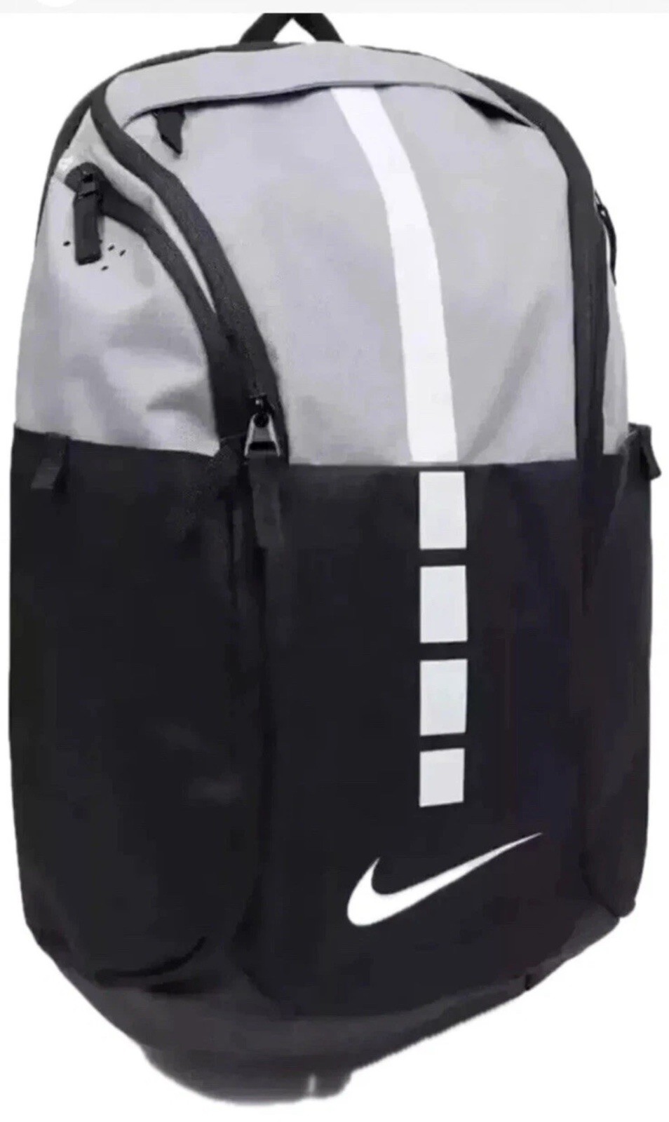 Nike Hoops Elite Pro Backpack Cement Grey White Black Laptop School BA5554-012