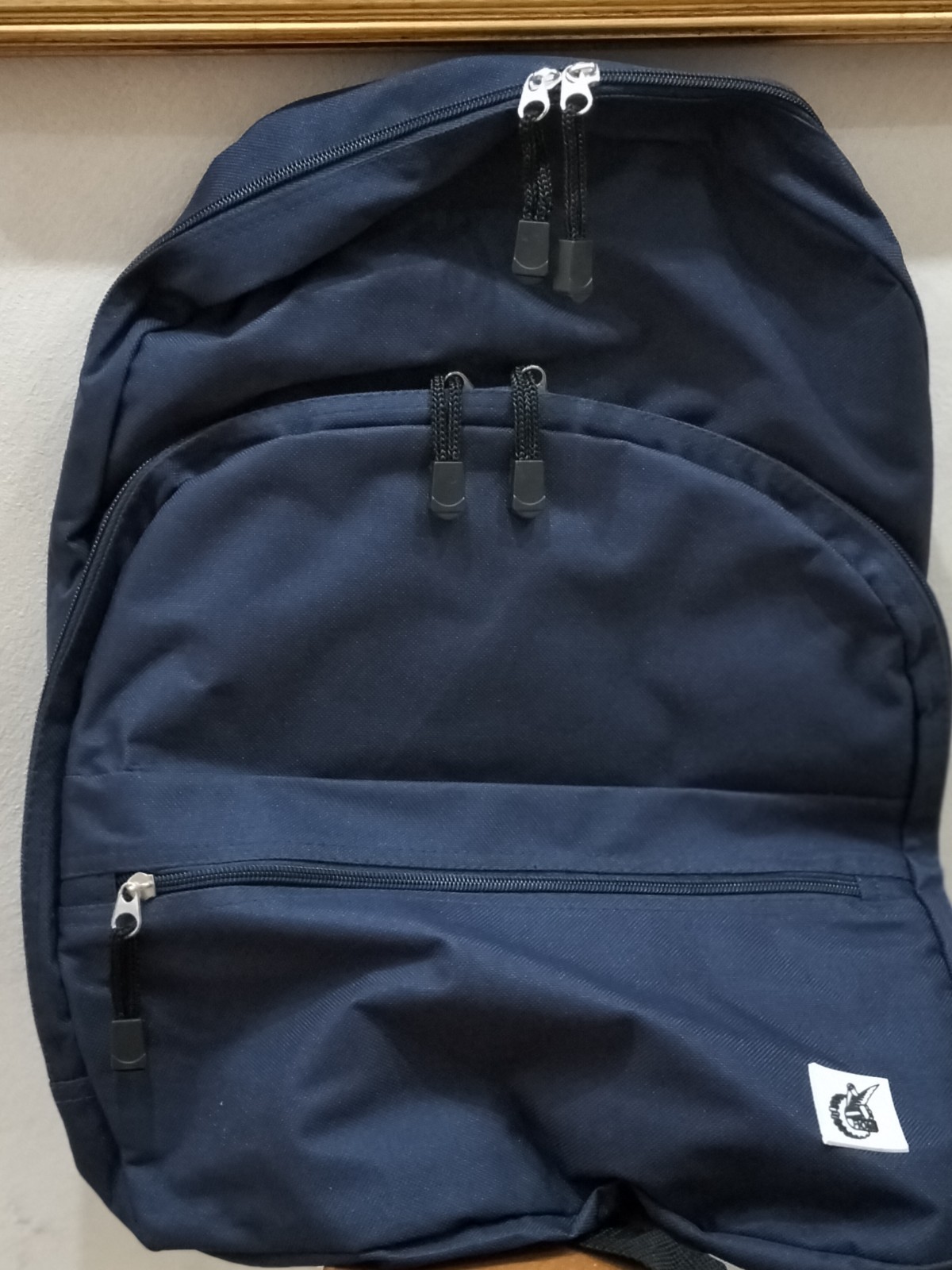 Navy Blue Multi-Pocket Backpack – Durable and Spacious – Ideal School/University/