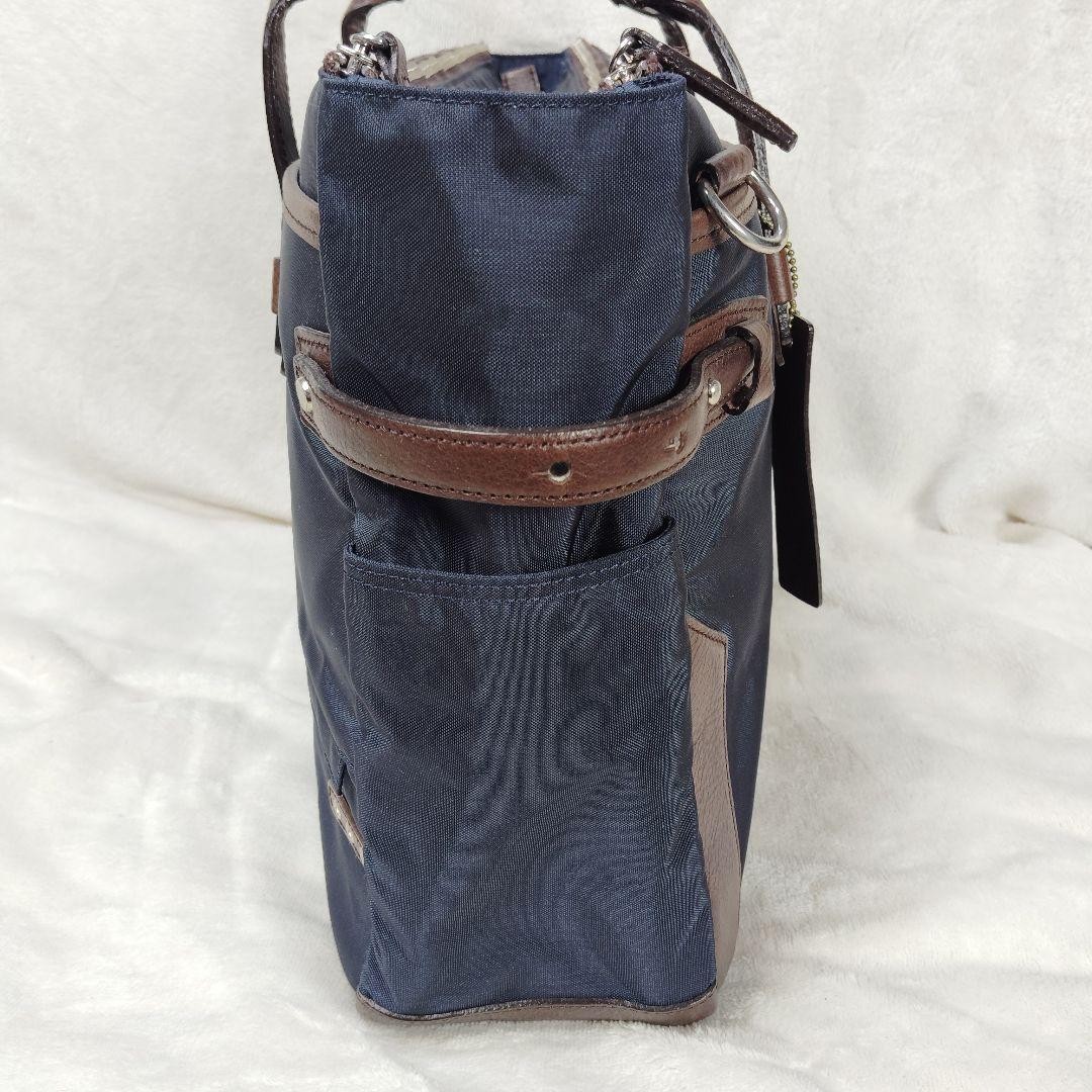 Master-Piece Navy Nylon Leather Shoulder Bag Men Unisex Travel Business