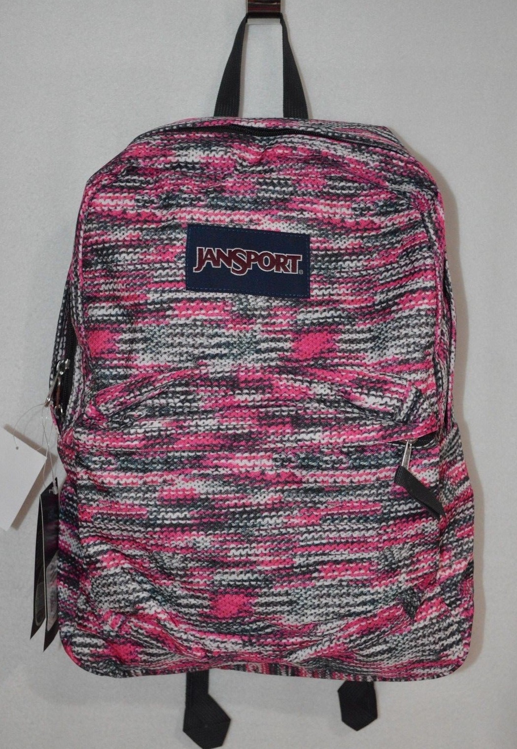 JanSport SuperBreak Multicolor Sweater Knit Unisex BackPack – JS00T5010JV